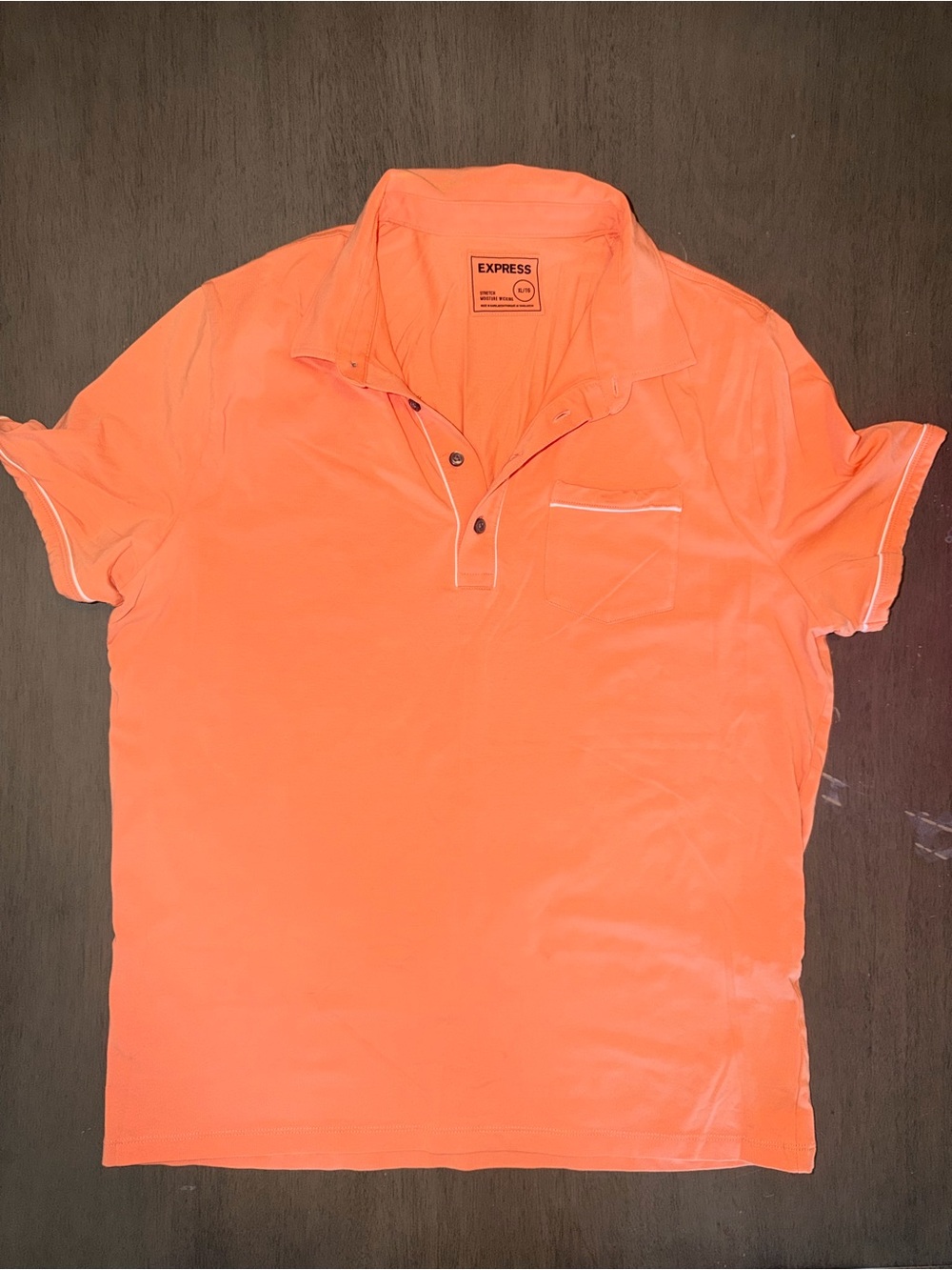 Express Men’s Orange Polo Shirt